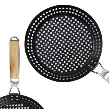 Non-stick grillpande til udendørs eventyr, professionel kvalitet, nem rengøring, non-stick belægning sikrer problemfri madlavning og rengøring