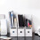 Versatile Document Manager For Portable Office Organizer, Unique Marble Pattern With Water-Resistant Glossy Finish, Convenient Front And Back Finger 4