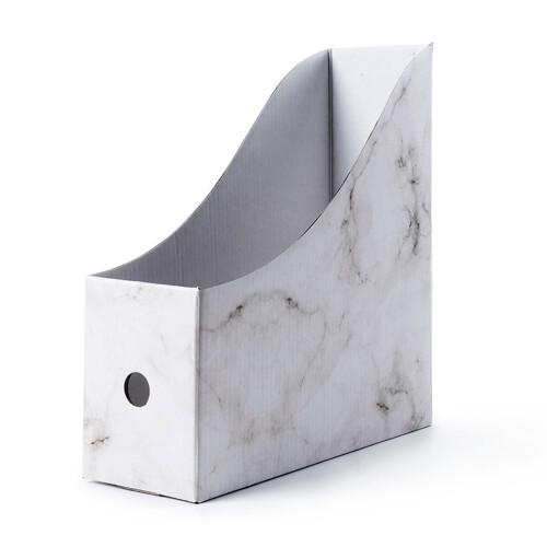 Versatile Document Manager For Portable Office Organizer, Unique Marble Pattern With Water-Resistant Glossy Finish, Convenient Front And Back Finger 2