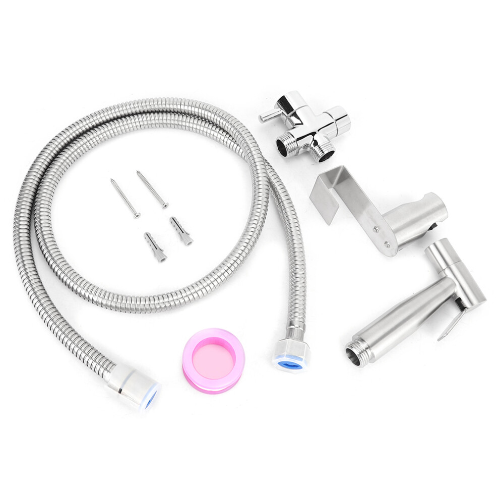 Adjustable Water Pressure Bidet Sprayer, Stainless Steel Construction For Durable 304 Stainless Steel, Personal Hygiene Solution, Multipurpose Cleanin 9148971057133