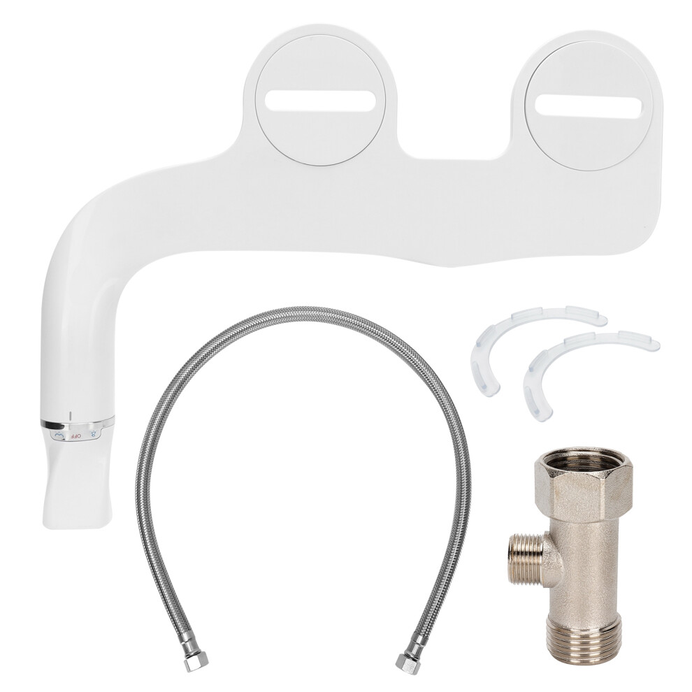 Adjustable Water Pressure Bidet, Premium Abs Non-Electric Operation Direct Installation On Existing Toilet With Self-Cleaning Dual Nozzles, Concealed 9482828277863