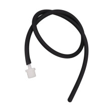 Kit di irrigazione portatile in silicone per pulizia colon e vagina, nero, 50cm