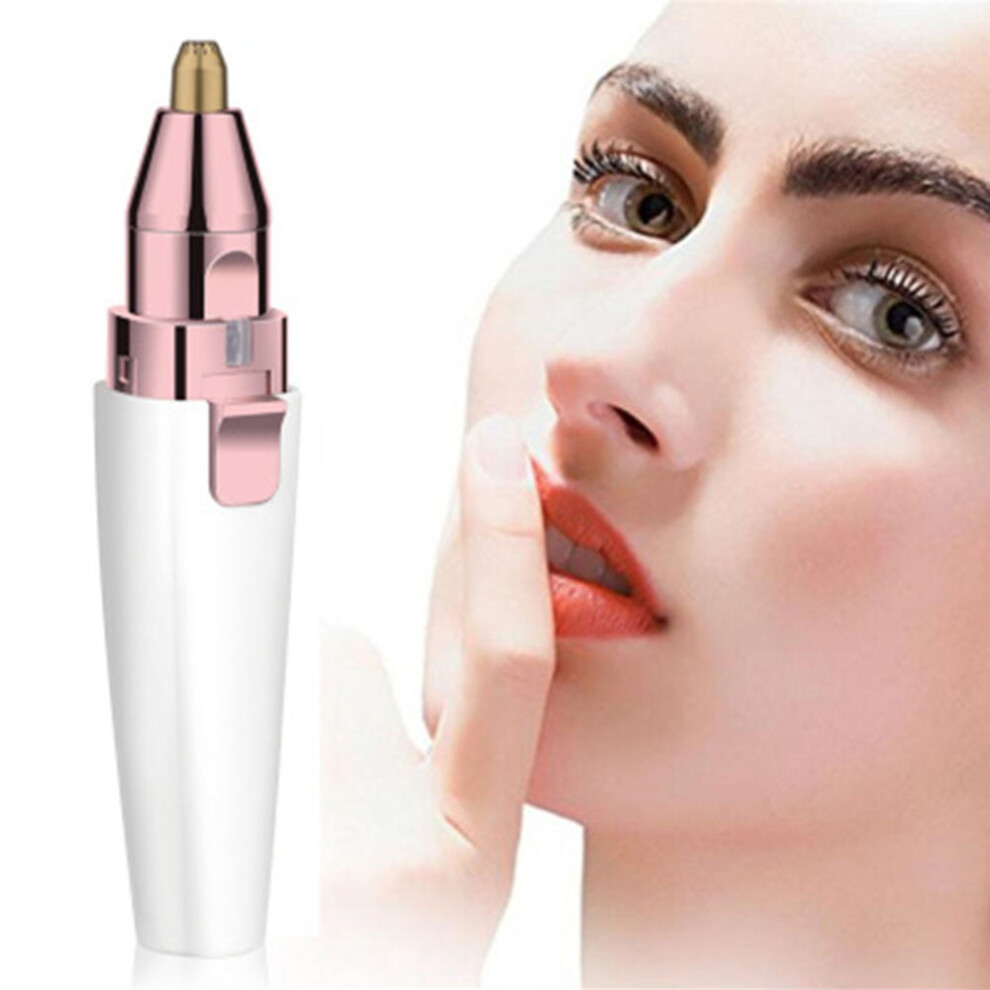 Eyebrow Trimmer 2 In 1 Facial Hair Remover, Portable, Painless Electric Hair Removal, Safe & Hygienic