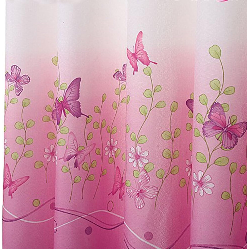 Butterfly Floral Curtain Panels for Beautiful Style, Rod Pocket Design for Easy Installation, Privacy and Noise Reduction, Sunlight Blocking and UV