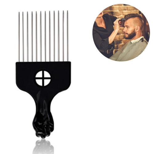 Βασικά είδη χτενίσματος DIY, Σετ χτένας με λεία μαύρη λαβή, Ξεμπερδευτής με φαρδιά