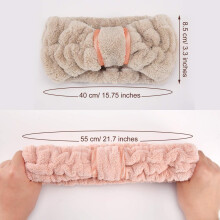 Elegante Stirnbänder für die Gesichtspflege, Spa-Accessoires aus Mikrofaser, bequeme Frotteetücher für die tägliche Schönheitspflege von Frauen