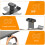 Sturdy Double Headphone Hook Under Desk Holder Stand for 6
