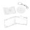 Disc Album Pendant Keychain Blank Disc Box Keychain-SET 2 1