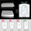 Square Soft Close Toilet Seat with Quick Release, White  Fix Hinges, Easy to Install 3