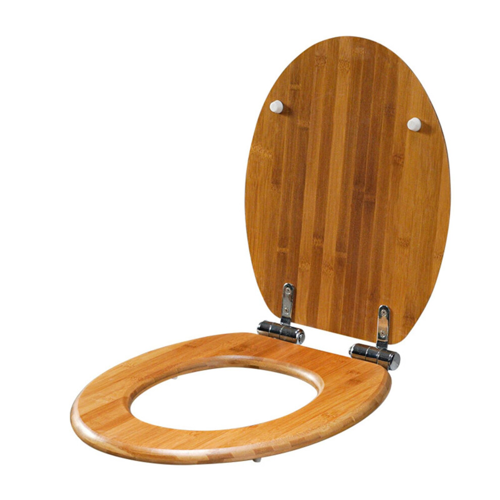 Oshape Toilet Seat With Softclose And Quick Release Function, Quick Release Toilet Seat, Wooden Toilet Lid With Stainless Steel Hinges, Toilet Seat 9426802331530
