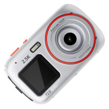 Appareil photo numérique de voyage 72mp, petite caméra à-Argent