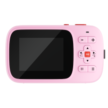 Appareil photo numérique Portable pour enfants,-rose rouge