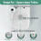 Square Soft Close Toilet Seat with Quick Release, White  Fix Hinges, Easy to Install 2