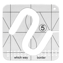 1 Piece Quilting Templates  Motion Quilting Templates Rulers Transparent for Machine Quilting (Type 5) Type:5