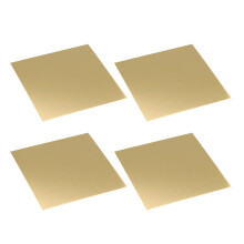 Brass sheet brass metal plates for handicraft decoration hobbies, length 100mm, width 100mm, 4pcs, thickness 0.51.5mm/100mm*100mm*1.5mm