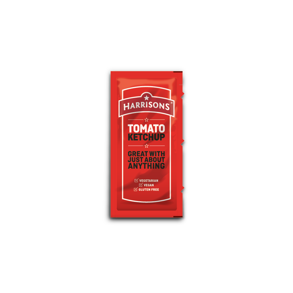 Harrisons Sauces Harrisons Tomato Ketchup Sachets 10 G (Pack Of 200)