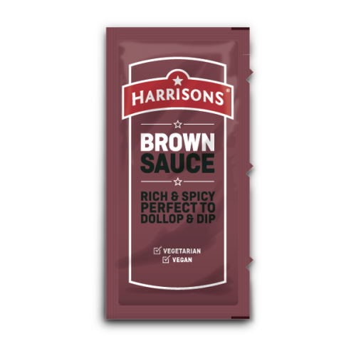 Harrisons Finest Brown Sauce Sachets 200 x 10g