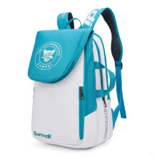 Tennis Paddle Backpack Squash Badminton Racket Bag Racket Carry Bag Handbag 35L Backpack Holds up to 2 Standard Size Racquets with Covers Blue