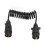 Trailer Light Adapter Coiled Cable 7 Pin Plug to Socket Spring Wiring Design Extension Harness Durable Plastic Casing Flexible Retracted Quick and 8