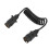 Trailer Light Adapter Coiled Cable 7 Pin Plug to Socket Spring Wiring Design Extension Harness Durable Plastic Casing Flexible Retracted Quick and 6