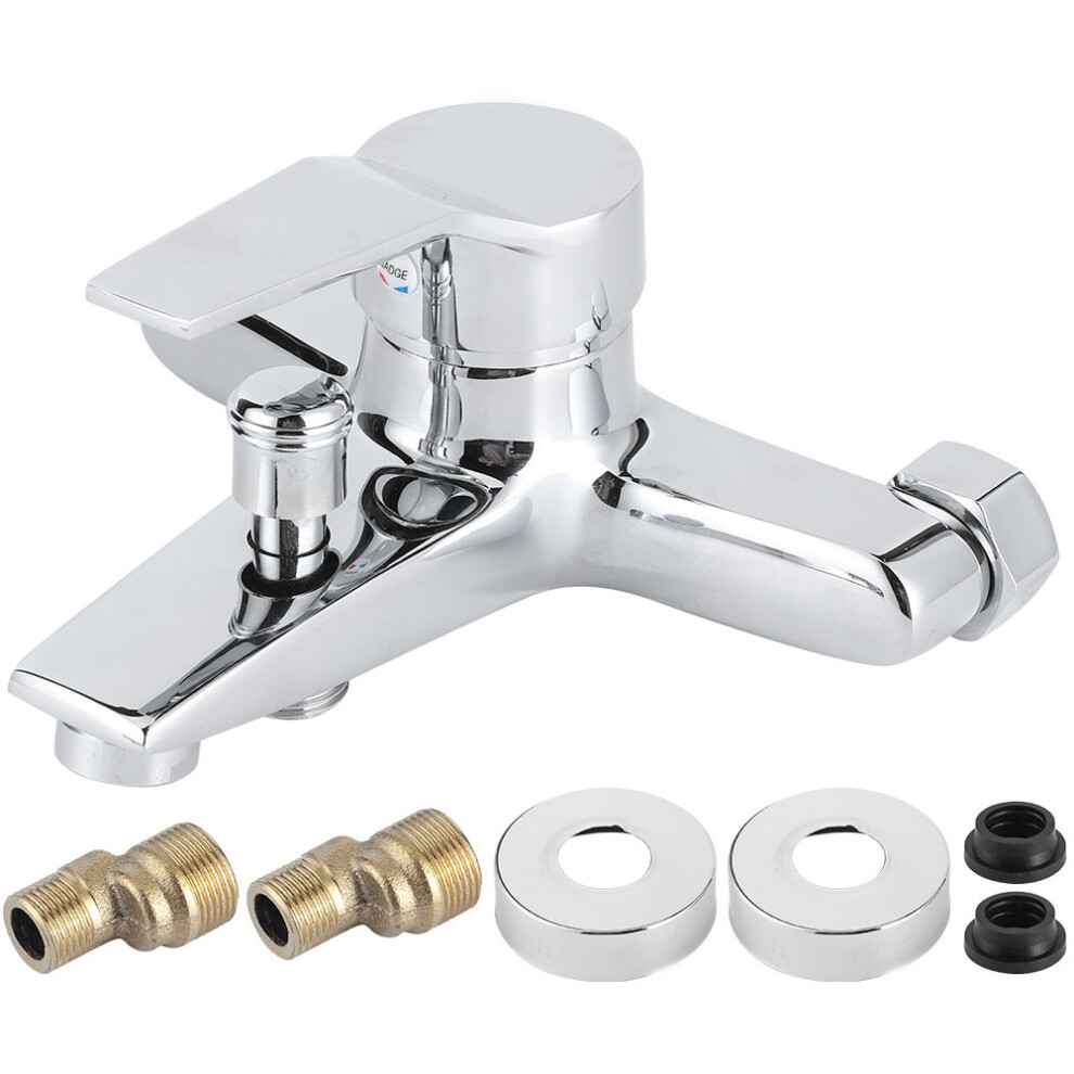 Zinc Alloy High-Quality Shower Valve, Wall Mounted Mixer Tap For Hot And Cold Water Mixing, Single Handle Faucet With Electroplated Surface Offers Lon 9148971058208