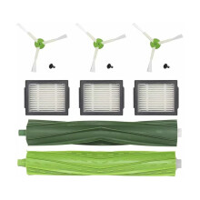 Accesorios para aspiradoras: cepillos de goma dobles multisuperficie con banda de rodadura de goma duradera para una mayor capacidad de limpieza.