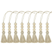 DIY Craft Bead Garland For Creative Projects, Natural Jute Rope Tassels Add A Rustic Touch To Your Home Party Decorations