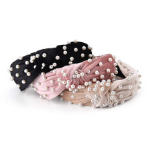 Perlenverzierung, bequeme Samt-Haarreifen, stylische Haarreifen, modische Haaraccessoires, elastischer Bund, vielseitig einsetzbar, 3er-Set