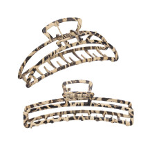 Accessoires pour cheveux réutilisables à motif léopard, grandes pinces en métal, robustes et durables, pour cheveux épais et longs, taille