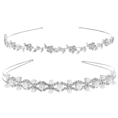 Twinkling Treasure, Σετ Νυφικής Στέκας για τα Μαλλιά από Ασημένιο Κράμα, Αξεσουάρ Γάμου