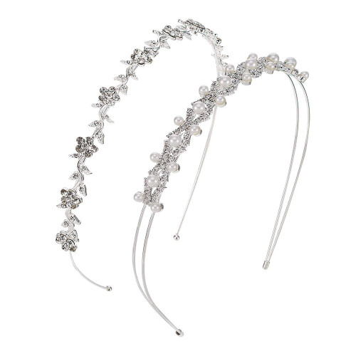 Twinkling Treasure, Σετ Νυφικής Στέκας για τα Μαλλιά από Ασημένιο Κράμα, Αξεσουάρ Γάμου 1