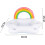 Φουσκωτό μπαρ Rainbow Cloud, πλωτή θήκη ποτών με 4 θήκες για ποτήρια για αδιάλειπτη 6