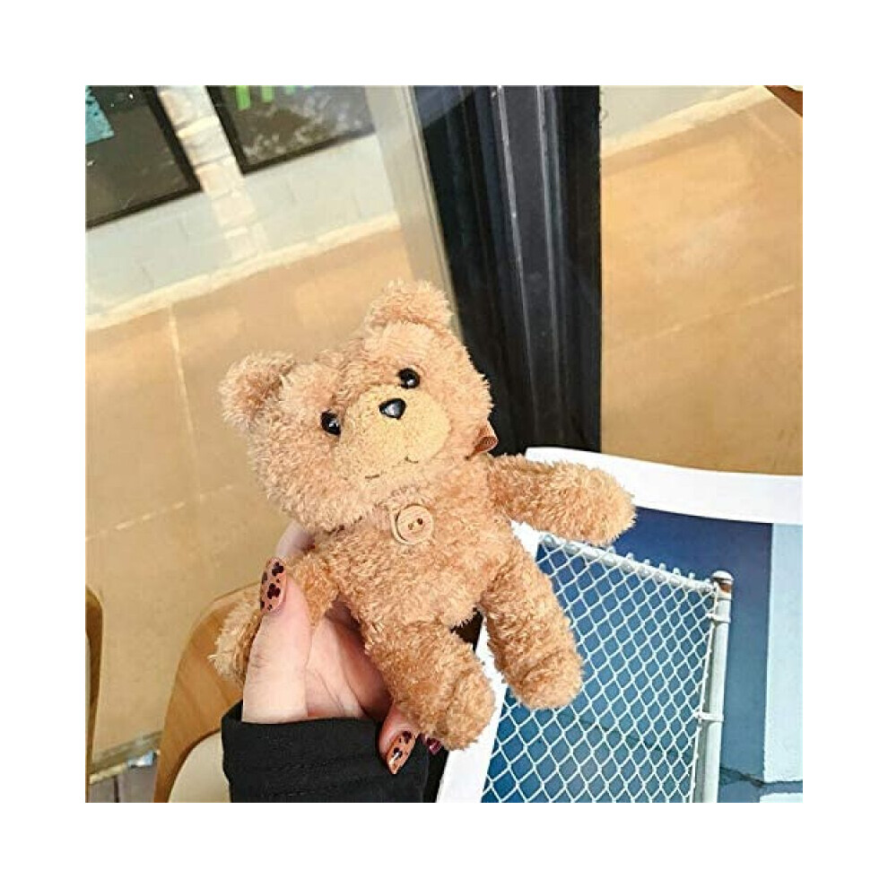 Teddy Guardian Of Your Tech, Lifelike Plush Bear Design Offers Anti-Fall Dustproof Defense For Airpods, A Creative Style That Marries Form And 9340258602511