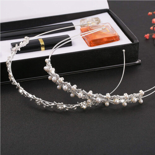 Twinkling Treasure, Σετ Νυφικής Στέκας για τα Μαλλιά από Ασημένιο Κράμα, Αξεσουάρ Γάμου 2