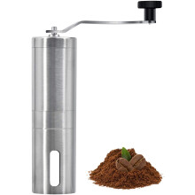 Justerbar kaffekvern med kvern, bærbare kaffekverner med keramisk konisk kvern og kaffekvern i rustfritt stål, manuell kaffekvern