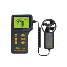AR836+ Digital Handheld Anemometer With LCD Backlight, Wind Speed And Temperature Meter, Air Flow Measurement