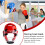 Boxing Headgear, MMA Head Protection, Lightweight, Adjustable Fit, Absorbing Padding 5