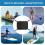 Paddle Board Deck Bag with Zipper, 4 Hooks  Carrying Strap for Cold Drinks  Items 2