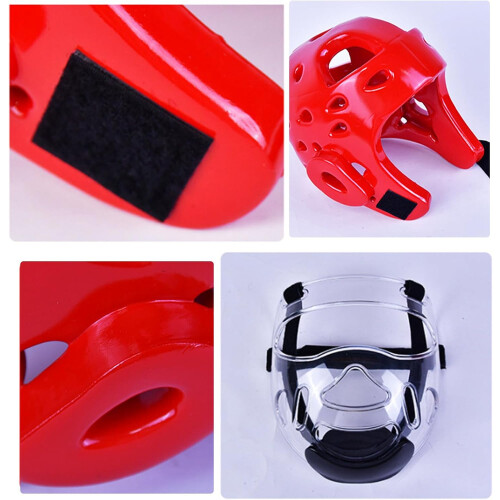 Boxing Headgear, MMA Head Protection, Lightweight, Adjustable Fit, Absorbing Padding 1