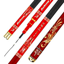 UltraLight Superhard Fishing Rod 28 Ton to 19 Ton Carp Fishing Rod Long Fishing Rod 894 (Color: White, Size: 3.6 m)