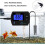 Digital PH Meter with Clear Display and Replaceable Probe for Aquarium Hydroponics Wall Mount 3