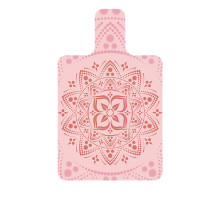 Pilates Yoga Mat, 3D Marble Pattern, NonSlip Washable, Foldable (Pink)