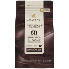 Callebaut Recipe 811 - Dark Chocolate (54.5 percent) Buttons 1kg