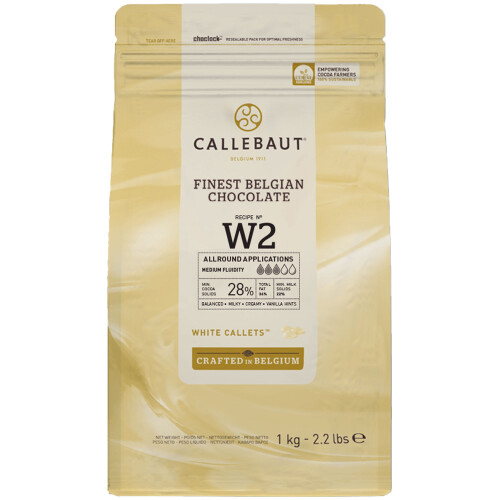 Callebaut Callebaut White Chocolate Easimelt Callets 1Kg