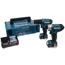 Makita Makita CLX228AJ 12Vmax CXT Combi Drill & Impact Driver Twin Pack (2 x 2.0Ah Batteries) CLX228AJ