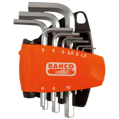 Bahco Bahco - BE-9878 Metric Hex L-Key Set, 9 Piece