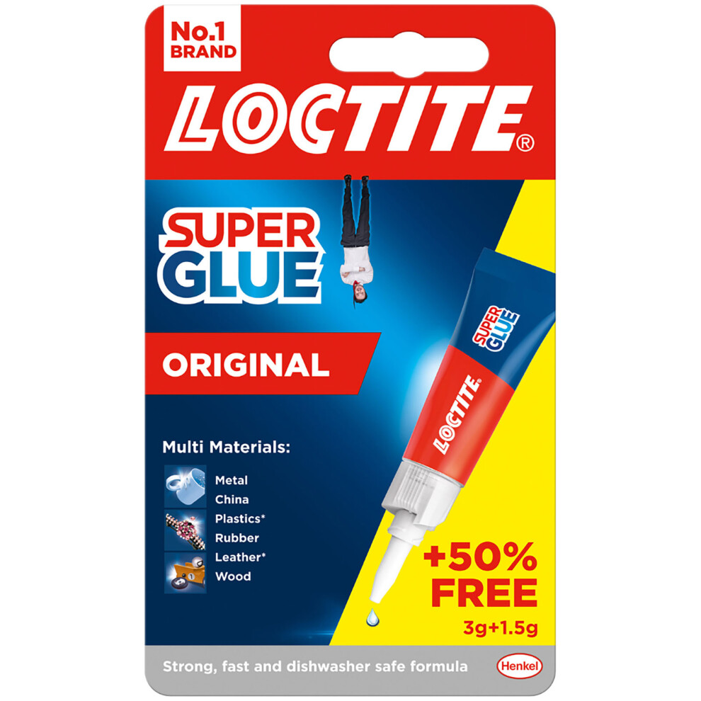 Loctite Super Glue 3G Tube Plus 50% Free