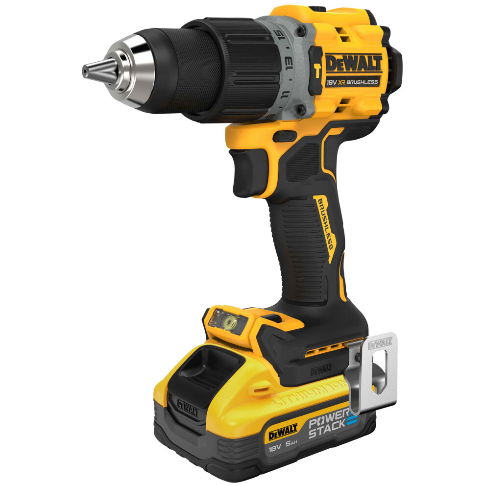 Dewalt Dcd805h2t-Gb Xr Bl G3 Combi 18V 2 X 5.0Ah Powerstack Li-Ion Dewdcd805h2t 5035048793596