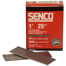 Senco RX13EAA Straight Brad Nails Galvanised 16G x 25mm Pack of 2,000