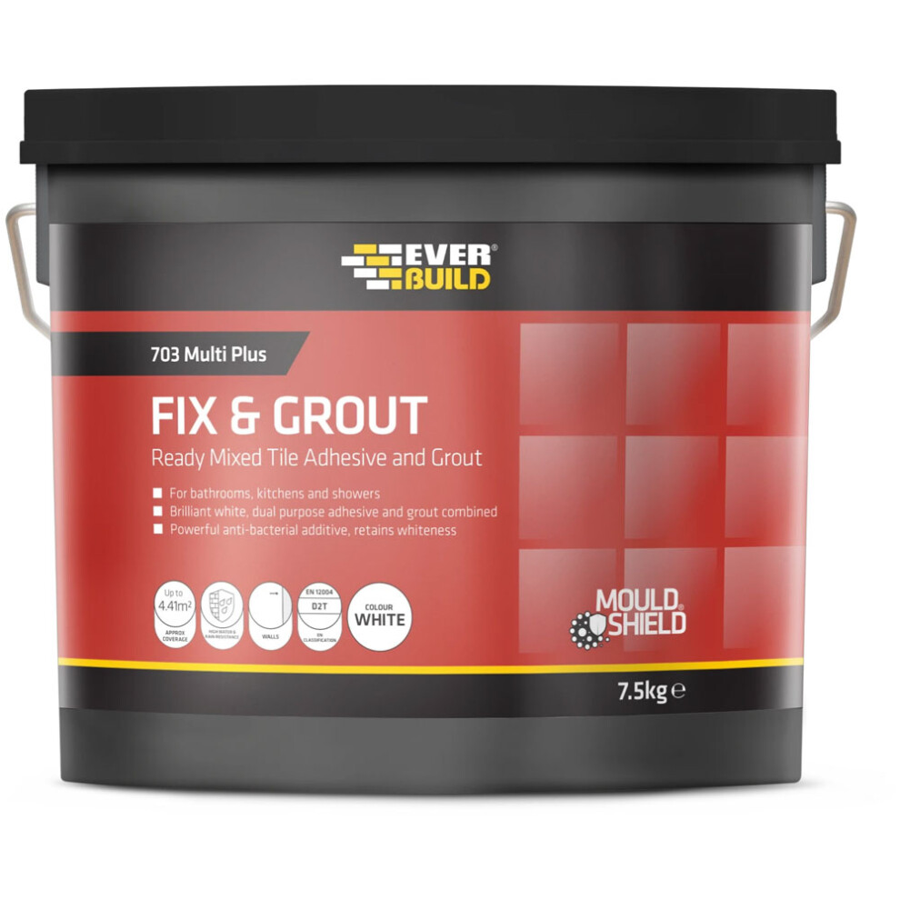 Everbuild 703 Fix And Grout Tile Adhesive 5 Litre